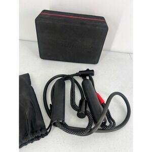 Peloton Yoga Block and Resistance Band Set Black Red Home Gym Fitness Bundle